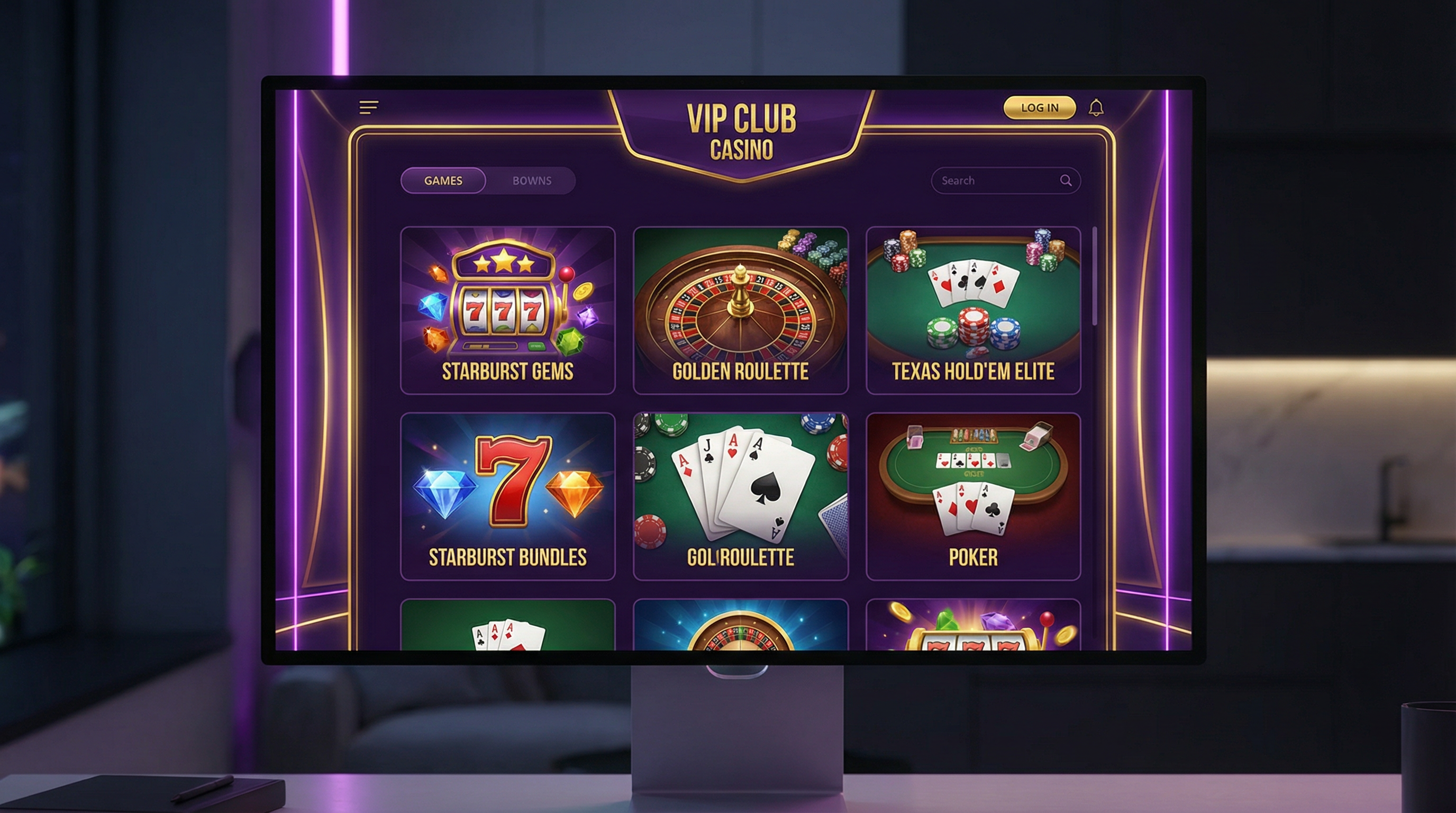 在线老虎机游戏界面